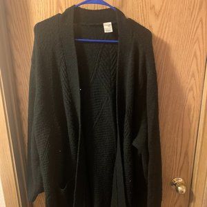 Black Cardigan Sweater